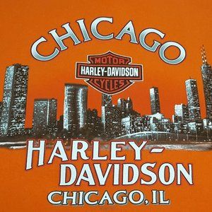 Harley Davidson Chicago, IL T-Shirt Size L.
